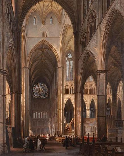 Victor-Jules Genisson Interior of Westminster Abbey china oil painting image